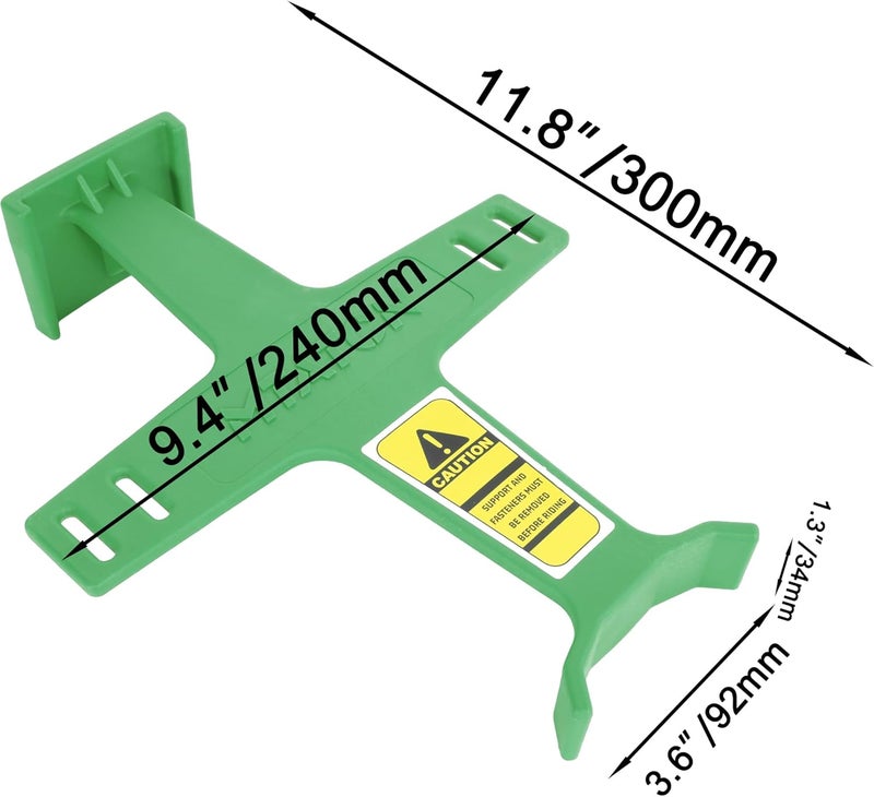 RUTU Motorcycle Fork Saver,10.9 Inches Universal Fork Guard for XC-W 250 CR80 CR250 CRF450R XR650R DRZ400S KLX 300R,Fork Support Guard Transportation Protector with 2 Binding Straps (Green) - Image 2